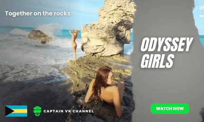 20 Odyssey girls together on the rocks VR Video 20 Odyssey girls together on the rocks VR