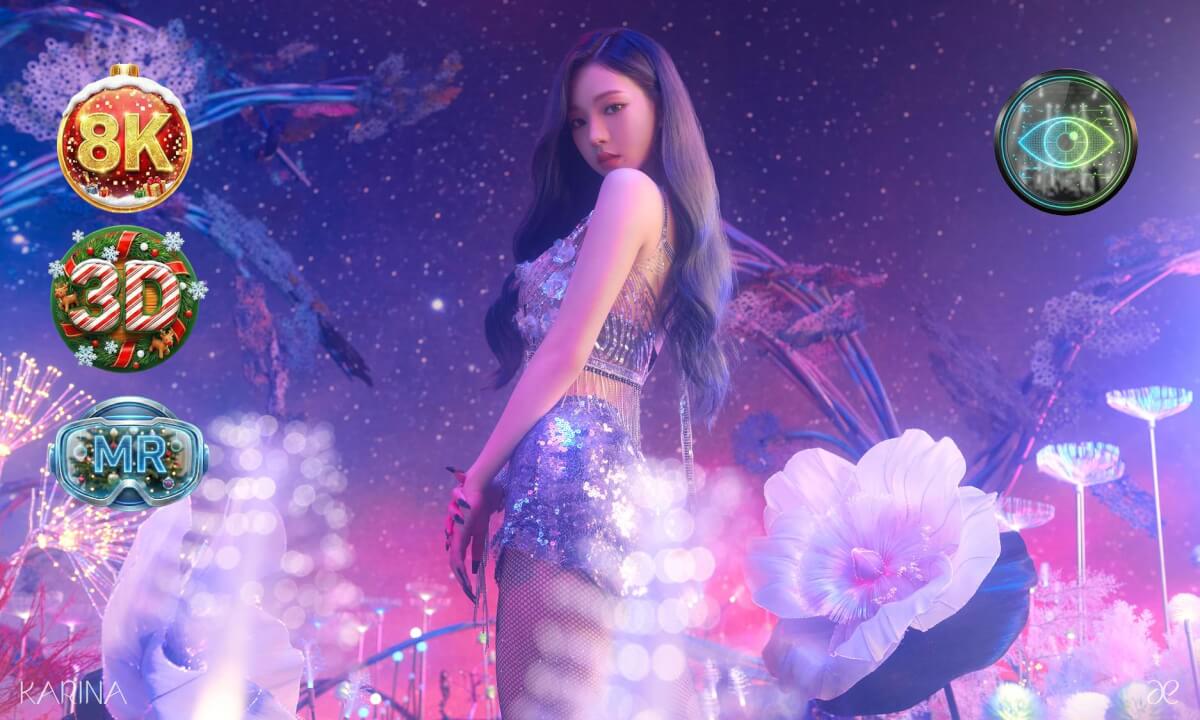 [8K 3DMR]  aespa - Savage BEHIND THE SCENES Passthrough Mode [ 에스파 in the house ] KPOP Karina Giselle Winter Ningning cover