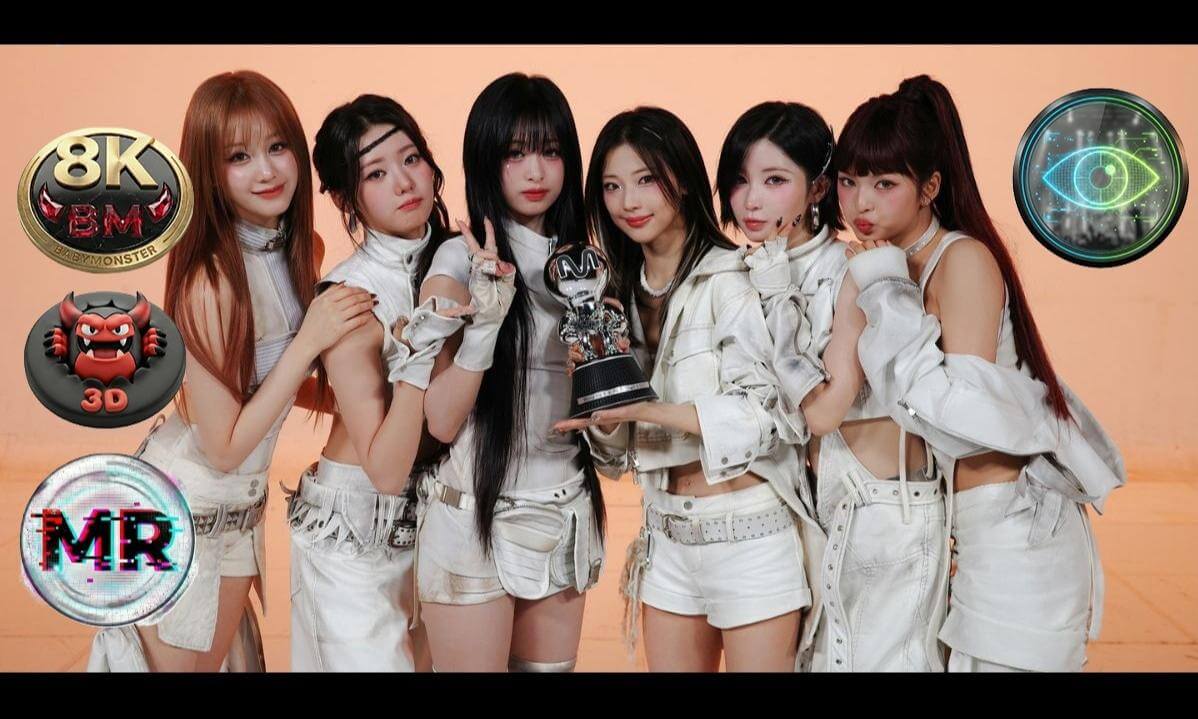 [8K 3DMR]  BABYMONSTER WE GO UP Passthrough Mode [BABYMONSTER  in the house] KPOP cover