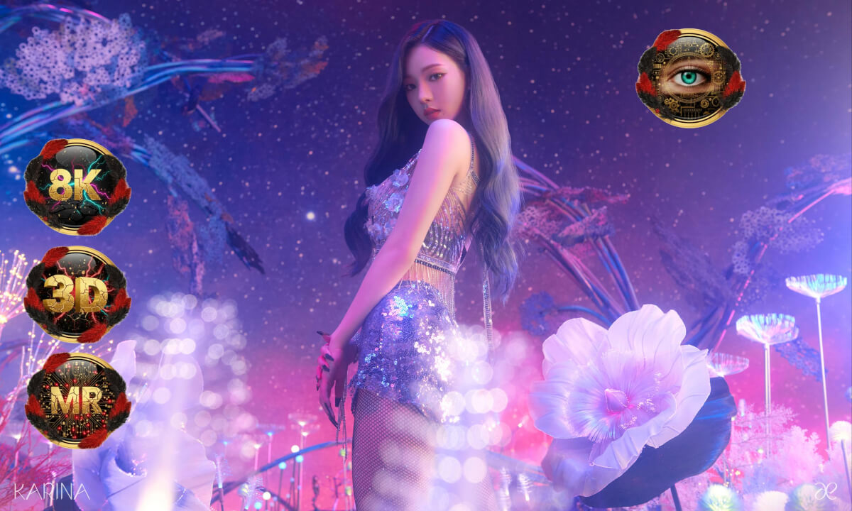 [8K 3DMR]  aespa  - Savage  Passthrough Mode [ 에스파 in the house ] KPOP Karina Giselle Winter Ningning cover