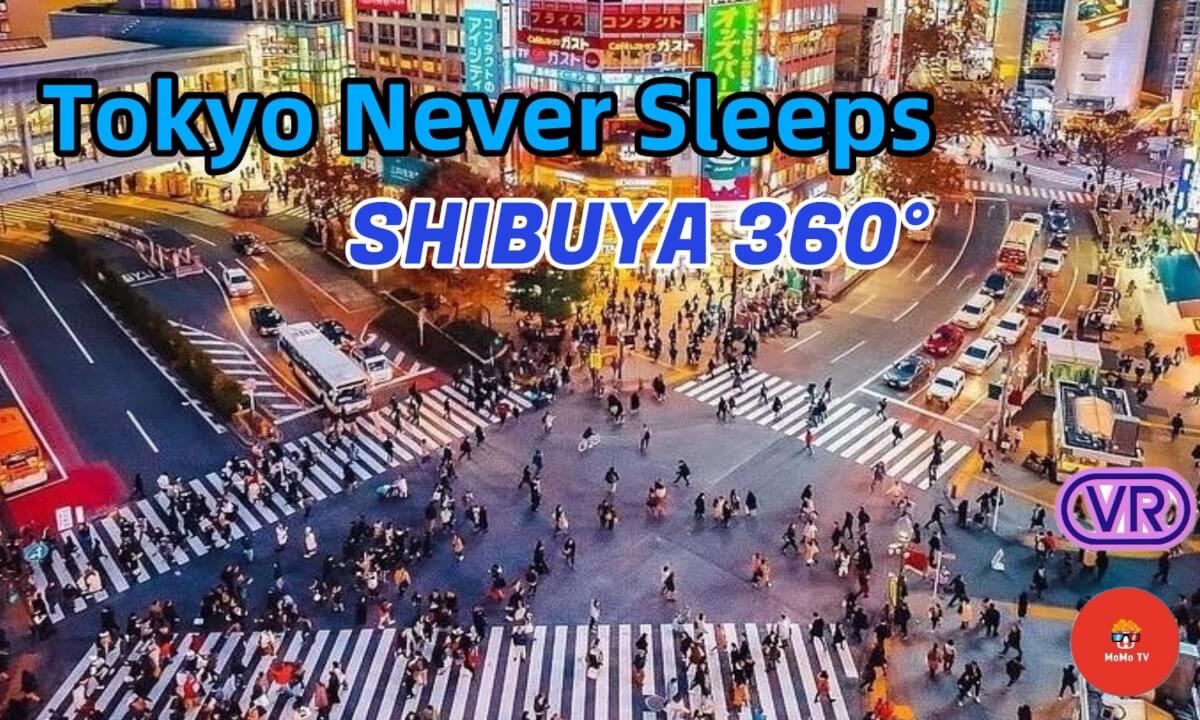 【360° VR】Tokyo Never Sleeps: SHIBUYA Dive（直击涩谷）A Night Walk at the World's Busiest Crossing 8K 3D cover