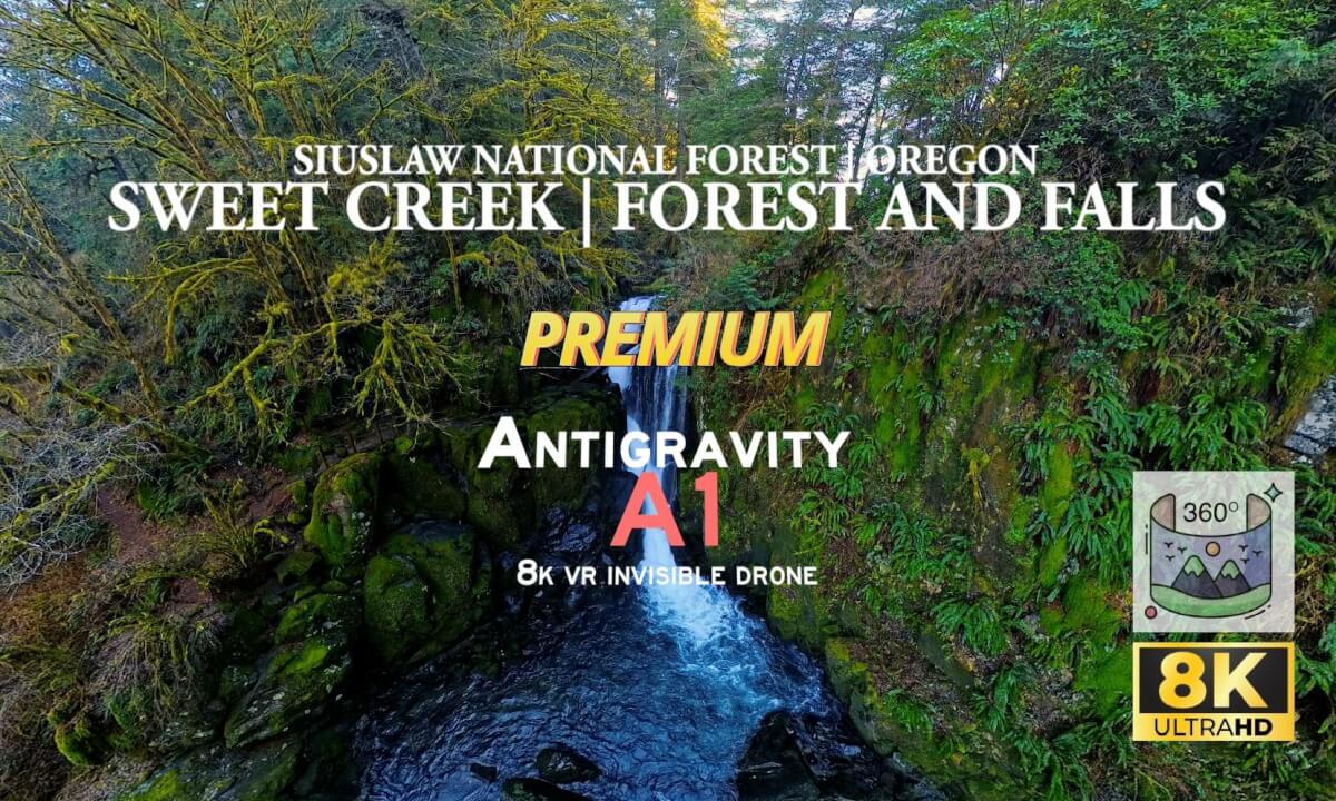 Sweet Creek Falls, Oregon | Antigravity A1 Drone + H3VR Ambisonic Audio (Premium exclusive) cover
