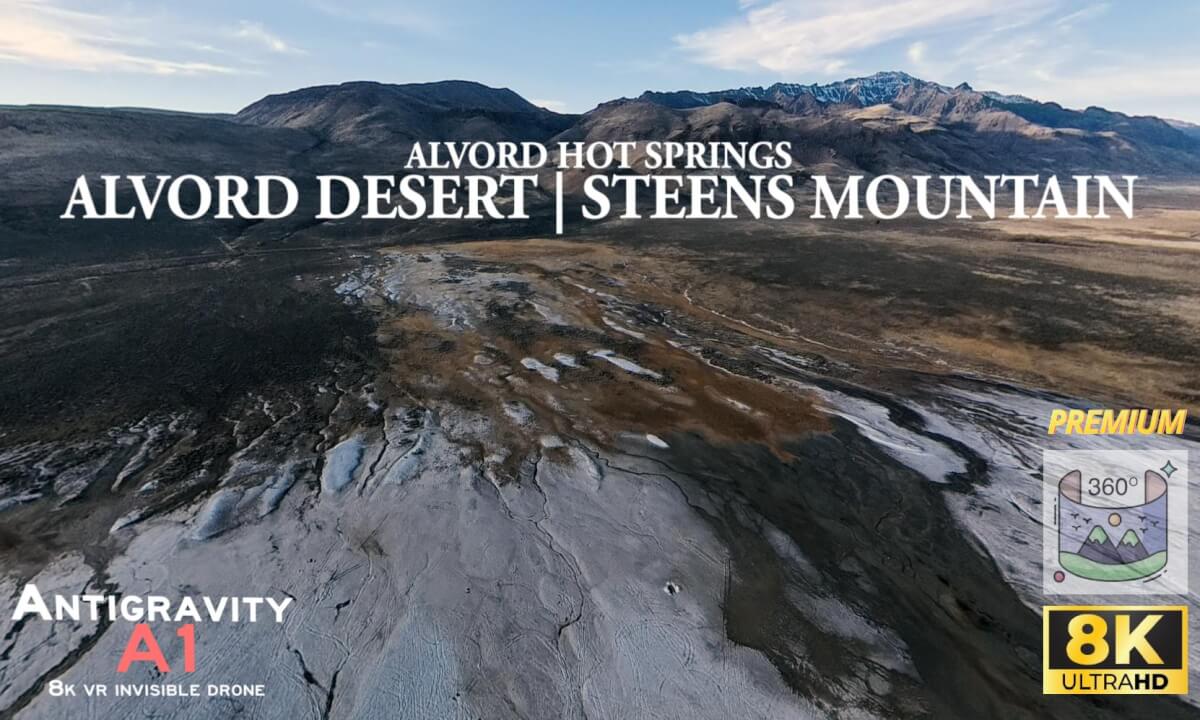 🌵 Alvord Desert and Hot Springs | 360° Drone Flight Experience | Antigravity A1 Invisible Drone (Premium exclusive) cover