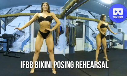 IFBB Bikini Posing Fun and Sexy Rehearsal VR Video IFBB Bikini Posing Fun and Sexy Rehearsal VR