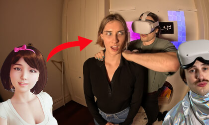 Projecting a Virtual Girl over a Real Girl in VR VR Video Projecting a Virtual Girl over a Real Girl in VR VR
