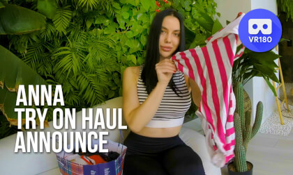 Hot model Anna shows off her bikini suits for the next video series VR Video Hot model Anna shows off her bikini suits for the next video series VR