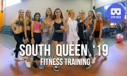 Girls from Beauty pageant South Queen '19 on fitness training VR Video Girls from Beauty pageant South Queen '19 on fitness training VR