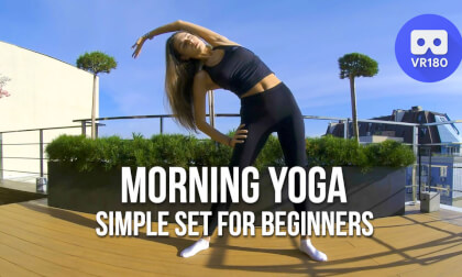 Morning yoga. A simple set of excercises for the beginners Morning yoga. A simple set of excercises for the beginners