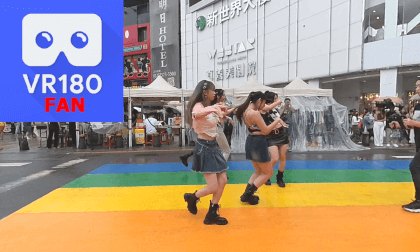 2023,06 Someone is filming a dancing video in  Ximending. VR Video 2023,06 Someone is filming a dancing video in  Ximending. VR