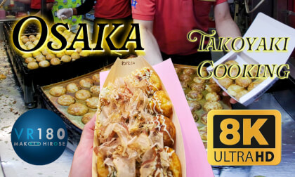 Just cooking Takoyaki.2x Speed, Osaka Dotonbori -Travel Japan- 8K VR180 CANON Eos R5C VR Video Just cooking Takoyaki.2x Speed, Osaka Dotonbori -Travel Japan- 8K VR180 CANON Eos R5C VR