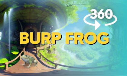 360 VR 4K Video - Burp Frog Atmospheric Scene 360 VR 4K Video - Burp Frog Atmospheric Scene