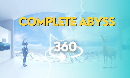 360 VR 4K Video - Complete Abyss Atmospheric Scene VR Video 360 VR 4K Video - Complete Abyss Atmospheric Scene VR