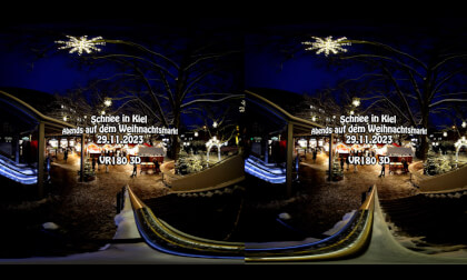 Snow and Christmas Market in Kiel 2023 (VR 180 3D) VR Video Snow and Christmas Market in Kiel 2023 (VR 180 3D) VR