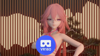 Yae miko Genshin Impact FLOWER VR180 MMD 3D realistic 60FPS Yae miko Genshin Impact FLOWER VR180 MMD 3D realistic 60FPS