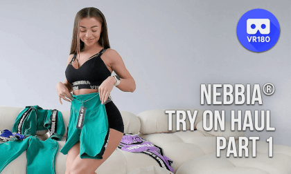 Nebbia sportswear try on haul by IFBB Champion. Part 1 VR Video Nebbia sportswear try on haul by IFBB Champion. Part 1 VR