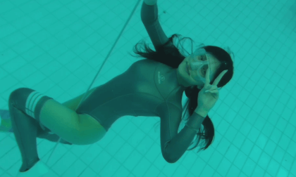 Fancy freediving shot on QooCam EGO Fancy freediving shot on QooCam EGO