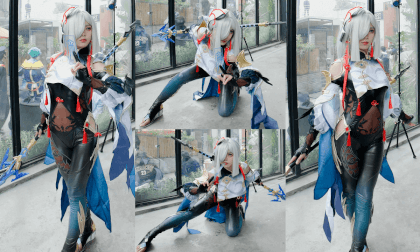 Shenhe cosplay in SEP Game Comic Con, Chengdu, China VR Video Shenhe cosplay in SEP Game Comic Con, Chengdu, China VR