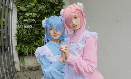 Ram and Rem cosplay in SEP Game Comic Con, Chengdu, China VR Video Ram and Rem cosplay in SEP Game Comic Con, Chengdu, China VR