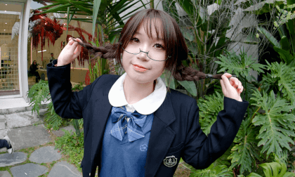 Cute JK girl in SEP Game Comic Con, Chengdu, China VR Video Cute JK girl in SEP Game Comic Con, Chengdu, China VR