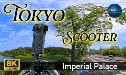 Scooter ride around Imperial Palace Tokyo -Travel Japan - VR Video Scooter ride around Imperial Palace Tokyo -Travel Japan - VR
