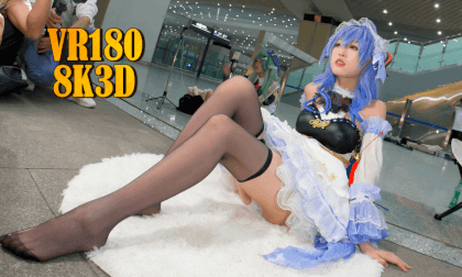 Genshin Ganyu Cosplay, 原神甘雨cos, ep02 VR Video Genshin Ganyu Cosplay, 原神甘雨cos, ep02 VR