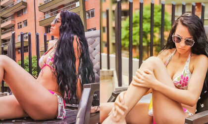 Relax With Beautiful Bikini Girl, Long Hair and Legs By Pool in Virtual Video (VR180 3D) Relax With Beautiful Bikini Girl, Long Hair and Legs By Pool in Virtual Video (VR180 3D)