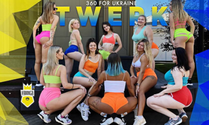 TWERK for UKRAINE  360 Degrees Dance in the Fountain TWERK for UKRAINE  360 Degrees Dance in the Fountain
