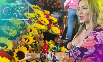 VR180 Flower Market Tour with Mexican Beauty Dzoara (Spanish) VR Video VR180 Flower Market Tour with Mexican Beauty Dzoara (Spanish) VR