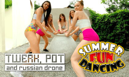 Summer (not so) Fun Dancing - Twerk interrupted by russian drone VR Video Summer (not so) Fun Dancing - Twerk interrupted by russian drone VR