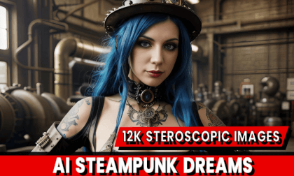 AI Steampunk Dreams: A 3D Model Showcase VR Video AI Steampunk Dreams: A 3D Model Showcase VR