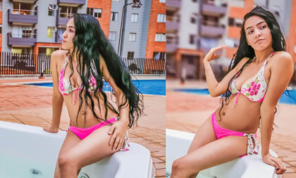 3D! By the Pool With Beautiful Bikini Girl With Long Hair. Relax by the Pool! (VR 180 3D 5K 4K 360) VR Video 3D! By the Pool With Beautiful Bikini Girl With Long Hair. Relax by the Pool! (VR 180 3D 5K 4K 360) VR