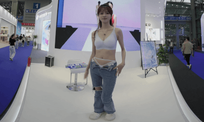 The girl wearing jeans The girl wearing jeans