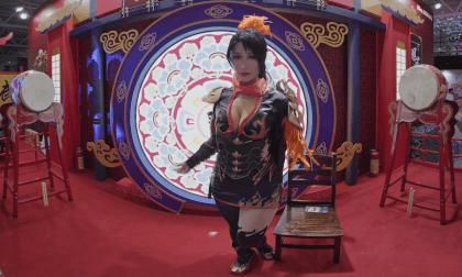 Coser of A chinese online game named FENGYUN(standing) VR Video Coser of A chinese online game named FENGYUN(standing) VR