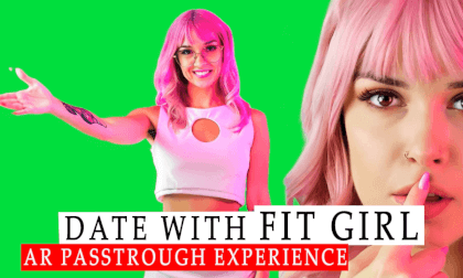 Date with a Fit Girl in Passthrough / AR VR Video Date with a Fit Girl in Passthrough / AR VR