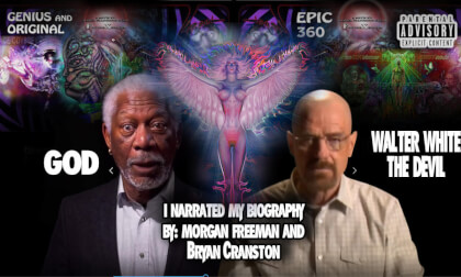 DeepFake Biography, Narrated by Walter White and Morgan Freeman, God and the Devil, SpaceLord VR 360 VR Video DeepFake Biography, Narrated by Walter White and Morgan Freeman, God and the Devil, SpaceLord VR 360 VR