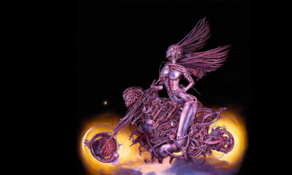 Hells Angel, Biomechanical Motorcycle, Daniel FX Staal Masterpiece Art, 7of9, Startrek, Mona Lisa Hells Angel, Biomechanical Motorcycle, Daniel FX Staal Masterpiece Art, 7of9, Startrek, Mona Lisa