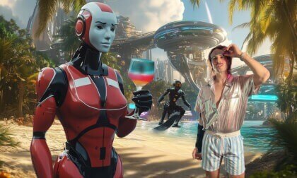 Futuristic Holiday with my Android wife VR Video Futuristic Holiday with my Android wife VR