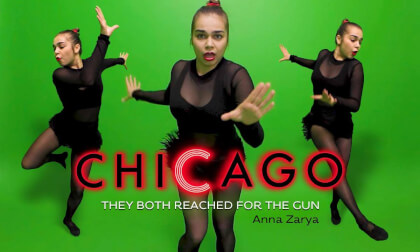 Anna Zarya in Chicago viral dance challenge VR Video Anna Zarya in Chicago viral dance challenge VR