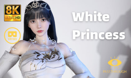 White Princess - 8K 3D 180° VAM MMD Passthrough VR Video White Princess - 8K 3D 180° VAM MMD Passthrough VR