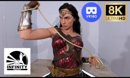 Wonder Woman Life Size Bust by Infinity Studio 8K VR180 VR Video Wonder Woman Life Size Bust by Infinity Studio 8K VR180 VR