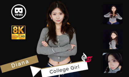 Model - Diana Part 2 College Girl 8K 3D VR180 ASMR VR Video Model - Diana Part 2 College Girl 8K 3D VR180 ASMR VR