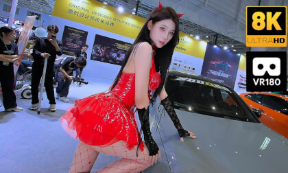 Auto show girl Anqi, Dongguan AIT Auto Show in China 2024 Auto show girl Anqi, Dongguan AIT Auto Show in China 2024
