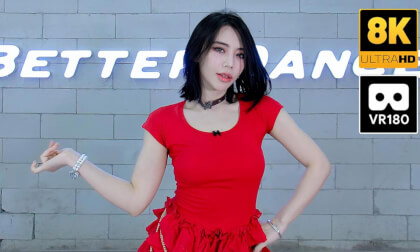 She's fantasic dancing in this red dress VR Video She's fantasic dancing in this red dress VR