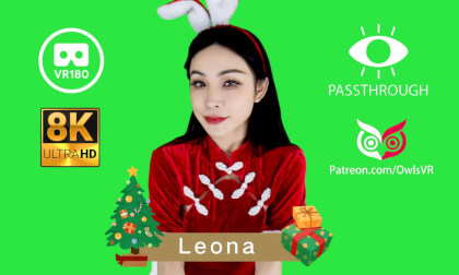 【Christmas Special】 Leona - 8K - Passthrough Dance VR Video 【Christmas Special】 Leona - 8K - Passthrough Dance VR