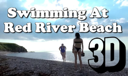 Swimming at the beach VR Video Swimming at the beach VR