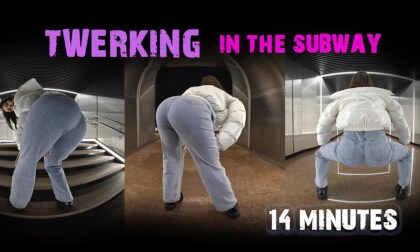 PERFORMS TWERKING ON THE SUBWAY VR Video PERFORMS TWERKING ON THE SUBWAY VR