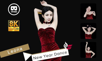 Model - Leona Part 1 New Year Dance 8K 3D VR180 ASMR VR Video Model - Leona Part 1 New Year Dance 8K 3D VR180 ASMR VR