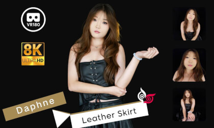 Mengyu Part 2 Leather Skirt 8K 3D VR180 ASMR VR Video Mengyu Part 2 Leather Skirt 8K 3D VR180 ASMR VR