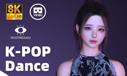 Cute OL K-POP Dance - 8K 3D 180° VAM MMD Passthrough VR Video Cute OL K-POP Dance - 8K 3D 180° VAM MMD Passthrough VR