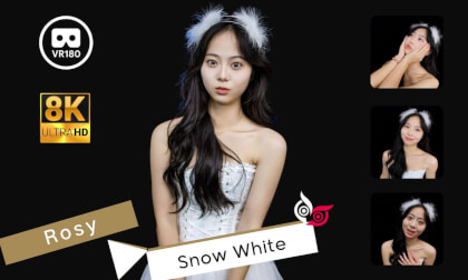 Model - Rosy Part 2 Snow White Dress 8K 3D VR180 ASMR VR Video Model - Rosy Part 2 Snow White Dress 8K 3D VR180 ASMR VR